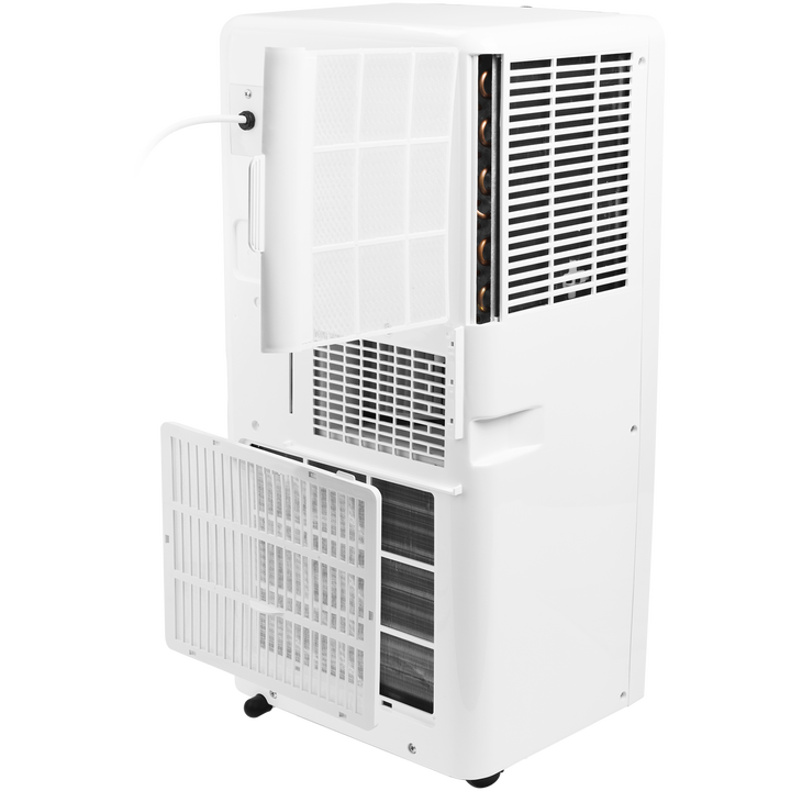 Tristar AC-5529 Aire acondicionado
Capacidad de enfriamiento: 9000 BTU
Capacidad de enfriamiento: 2.6 kW
Clase energ&eacute;tica: A 
Modos de operaci&oacute;n: Deshumificador; Refrigeraci&oacute;n; Ventilador 
Ajustes de velocidad: 2 
Funci&oacute;n de temporizador: 1-24 h
Mando a distancia
Alcance: 80 m&sup3;
Nivel sonoro: 65 dB
Indicador de dep&oacute;sito de agua lleno