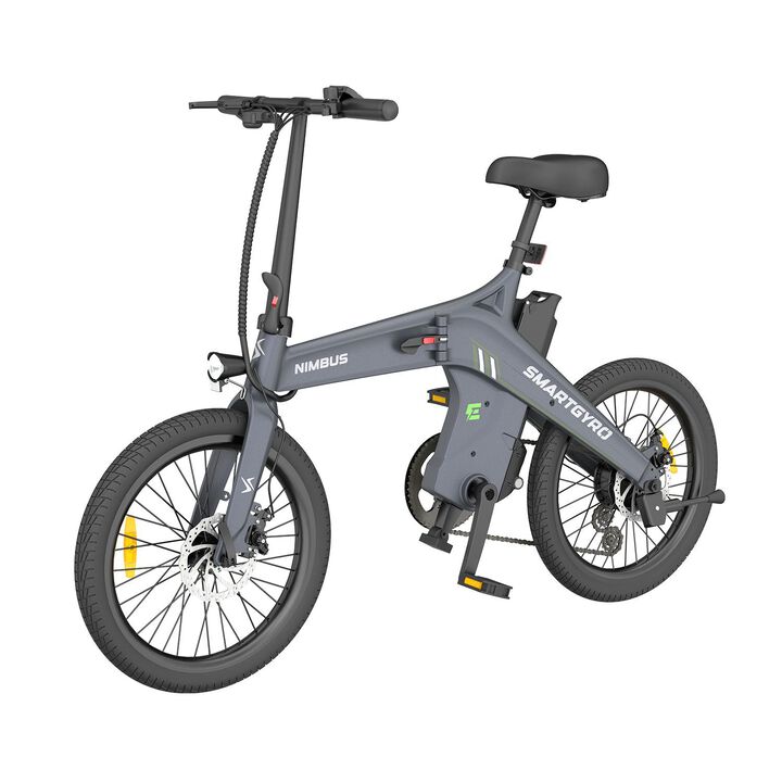 Bicicleta el&eacute;ctrica de paseo con asistente al pedaleo, motor de 250W 36V, bater&iacute;a de 10Ah, cuadro de aleaci&oacute;n de magnesio AM60B y 7 velocidades smartGyro Nimbus Blue