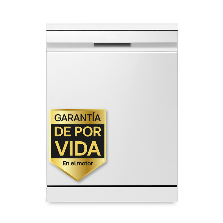 Lavavajillas 14 servicios, vapor, QuadWash, Wi-Fi, puerta auto-abierta.