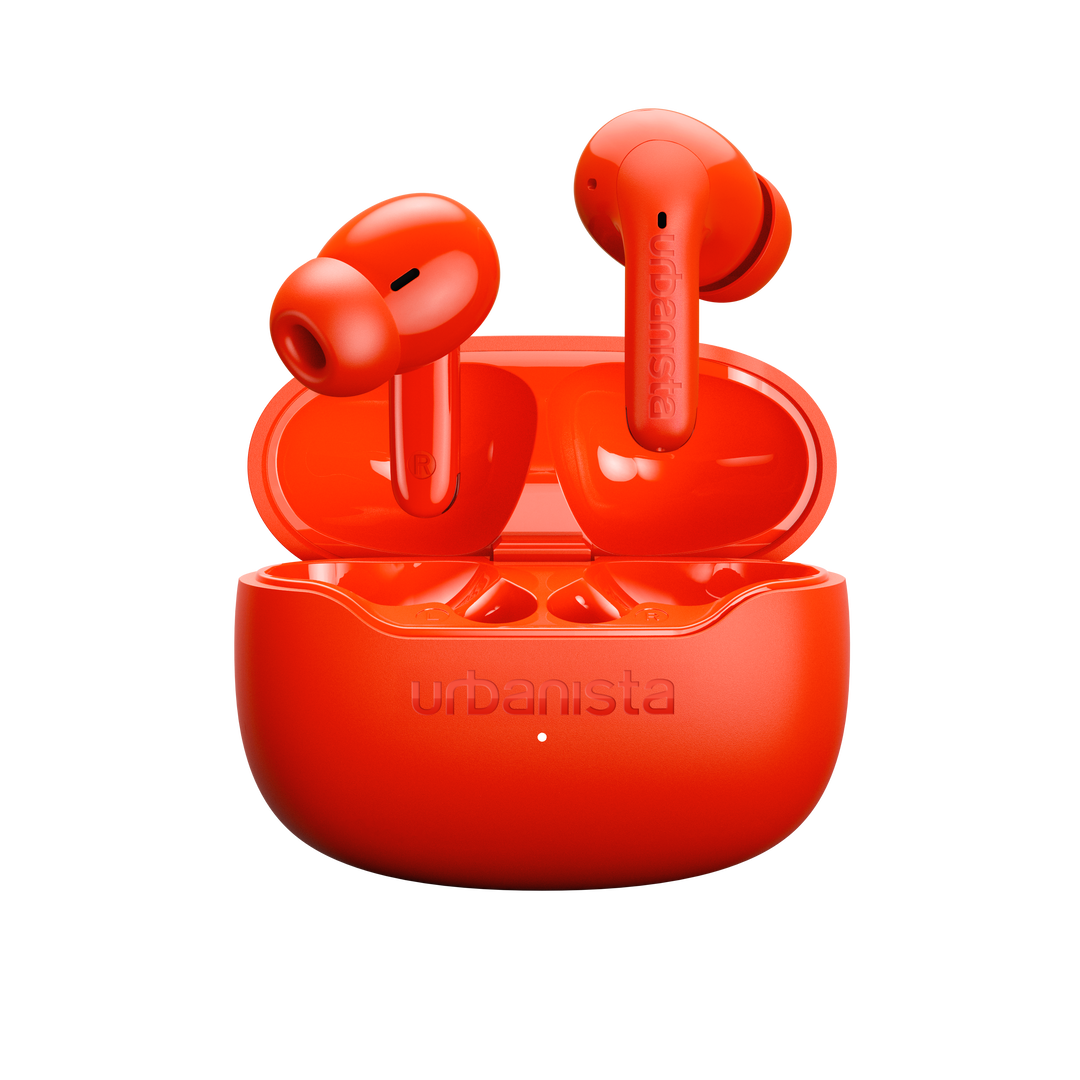 Duo Auriculares Palermo Blanco + Naranja