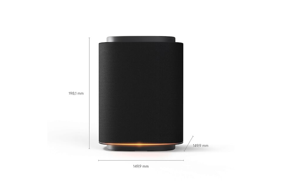 Altavoz LG Sound Suite M5 con conectividad WiFi, sonido 1.1.1 canales, Hi‑Res Audio y compatibilidad con Dolby Atmos FlexConnect. Ideal para ampliar el ecosistema Sound Suite con calibraci&oacute;n autom&aacute;tica y sonido inteligente AI Sound Pro.