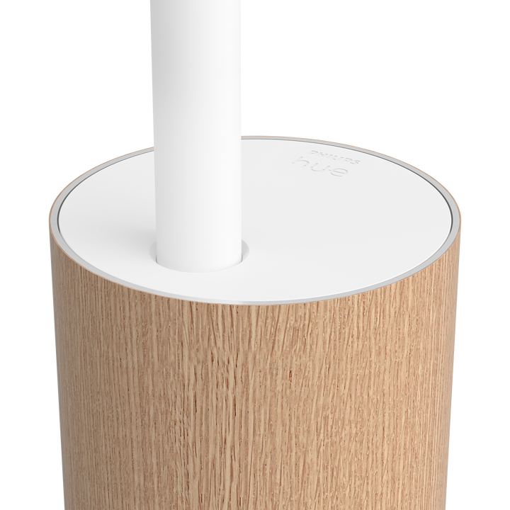 <p>L&aacute;mpara de Pie HUE Signe Gradient</p>
<p>LED integrado.</p>
<p>Bombilla incluida.</p>
<p>Controlable por Wifi &amp; Bluetooth.</p>
<p>Despi&eacute;rtate con el sol matinal, programado para que salga a tu conveniencia. Con una base en tonos de madera, un dise&ntilde;o delgado y una combinaci&oacute;n brillante de luz colorida, esta l&aacute;mpara de pie es tanto una pieza llamativa como un acento sutil para tu dormitorio.</p>
<ul style="list-style-type: circle;">
<li><strong>Bombillas Compatibles:&nbsp;</strong>LED Integrado.</li>
<li><strong>Casquillo:&nbsp;</strong>Integrado</li>
<li><strong>Bombilla incluida:&nbsp;</strong>SI</li>
<li><strong>N&ordm; Bombillas:</strong>&nbsp;1</li>
<li><strong>Regulable:</strong>&nbsp;SI</li>
<li><strong>Luminosidad (LM):</strong>&nbsp;2550 lm</li>
<li><strong>Bridge incluido:</strong>&nbsp;NO</li>
<li><strong>Di&aacute;metro (mm):</strong>&nbsp;111</li>
<li><strong>Altura (mm):</strong>&nbsp;1458</li>
<li><strong>Material:&nbsp;</strong>Metal y Sint&eacute;tico</li>
<li><strong>Color:</strong>&nbsp;Blanco y Madera Haya</li>
<li><strong>Protecci&oacute;n IP:</strong>&nbsp;IP20</li>
</ul>