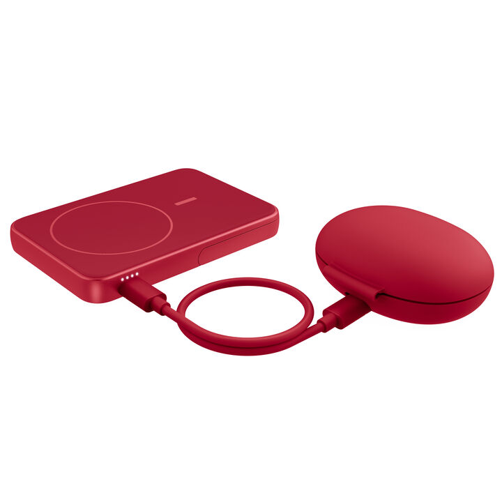 Llévate la carga inalámbrica a todas partes con la Powerbank magnética ultrafina. Compatible con MagSafe, se adhiere a tu iPhone para una carga segura y cuenta con un soporte integrado para mayor comodidad. ¡Perfecta para viajar!