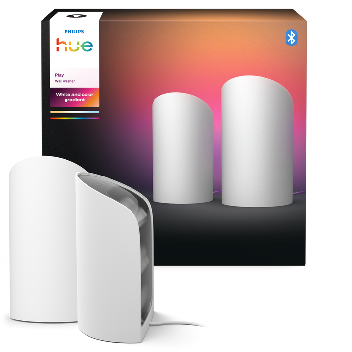 Ba&ntilde;ador de Pared de Luz HUE Play Wall Washer.

LED integrado optimizado para TV televisor

Bombilla incluida.
Con una amplia &aacute;rea de iluminaci&oacute;n y un dise&ntilde;o sorprendentemente compacto, el ba&ntilde;ador de pared Play es lo &uacute;ltimo para mejorar el televisor. La tecnolog&iacute;a ColorCast y un elegante dise&ntilde;o de aluminio lo convierten en la nota de color perfecta para tu cine en casa (o en cualquier otro lugar).