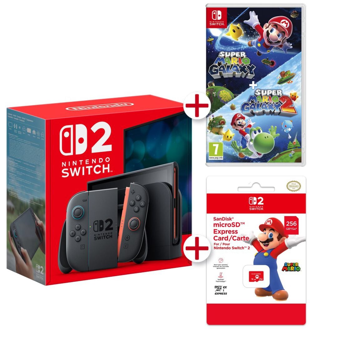 Switch 2 + Super Mario Galaxy 1y2 + MicroSD E.Card