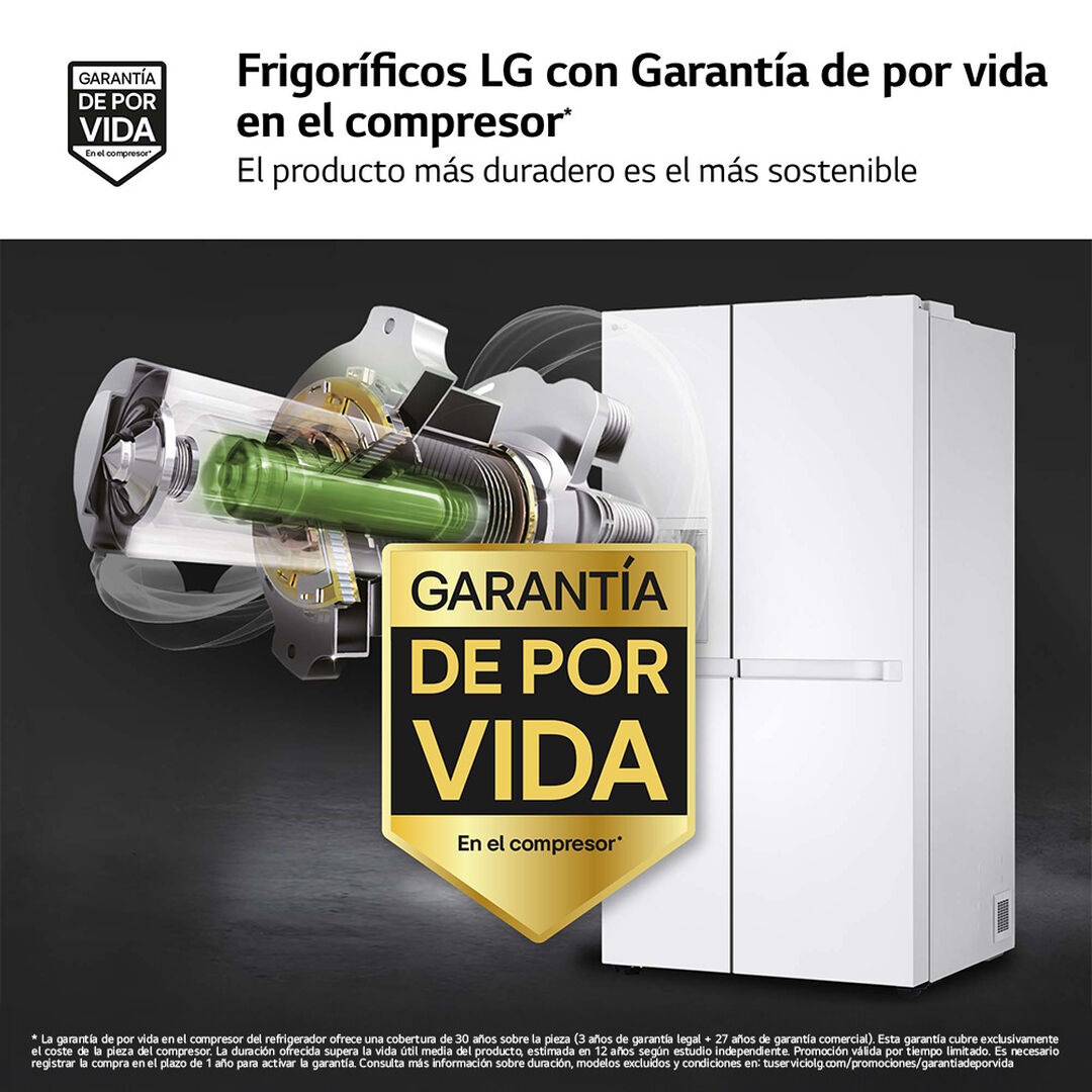 Frigor&iacute;fico Side By Side GSLC40SWPE Toma de Agua