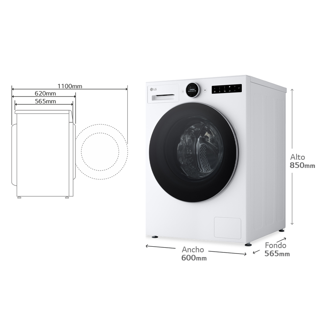 Lavadora F4X7509TWS 9 kg Blanco