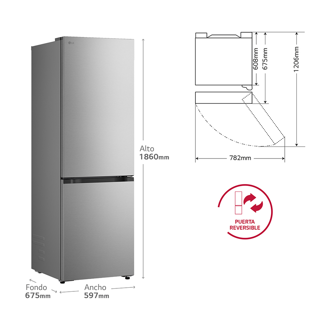 Frigor&iacute;fico Combi  GBBSJ10EPY - 341L No Frost