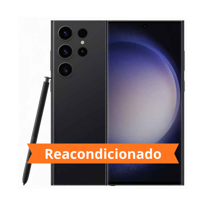 h2>⭐ Samsung Galaxy S23 Ultra 256 GB Negro</h2>

<p>Descubre el Samsung Galaxy S23 Ultra 256 GB Negro, un smartphone premium dise&ntilde;ado para quienes buscan el m&aacute;ximo rendimiento, fotograf&iacute;a profesional y productividad avanzada. Su elegante acabado en color negro, unido a sus prestaciones de alta gama, lo convierten en una de las opciones m&aacute;s completas del mercado.</p>

<ul>
<li>📱 Modelo: Samsung Galaxy S23 Ultra.</li>
<li>🧺 Capacidad de almacenamiento: 256 GB.</li>
<li>🎨 Color: Negro.</li>
<li>🖥️ Pantalla de gran formato con alta resoluci&oacute;n, colores intensos y una experiencia visual inmersiva para trabajar, jugar o disfrutar de contenido multimedia.</li>
<li>⚡ Potente procesador de &uacute;ltima generaci&oacute;n que garantiza una experiencia r&aacute;pida, fluida y eficiente incluso en las aplicaciones m&aacute;s exigentes.</li>
<li>🎥 Sistema de c&aacute;maras avanzado dise&ntilde;ado para capturar fotograf&iacute;as y v&iacute;deos con una calidad excepcional, gran nivel de detalle y excelente rendimiento en diferentes condiciones de luz.</li>
<li>🔍 Zoom de alta precisi&oacute;n para acercarte a cada detalle sin perder calidad.</li>
<li>🎮 Rendimiento optimizado para juegos, streaming y multitarea avanzada.</li>
<li>🔋 Bater&iacute;a de gran capacidad para disfrutar durante m&aacute;s tiempo de todas las funciones del dispositivo.</li>
<li>📶 Conectividad avanzada para una navegaci&oacute;n r&aacute;pida y una comunicaci&oacute;n eficiente.</li>
<li>🖊️ S Pen integrado para tomar notas, dibujar, editar documentos y aumentar la productividad desde cualquier lugar.</li>
<li>🔒 Sistemas de seguridad avanzados para proteger tu informaci&oacute;n personal y profesional.</li>
<li>🔊 Sonido envolvente de alta calidad para disfrutar al m&aacute;ximo de m&uacute;sica, pel&iacute;culas y videojuegos.</li>
<li>🛡️ Construcci&oacute;n premium con materiales de alta calidad dise&ntilde;ados para ofrecer resistencia y durabilidad.</li>
</ul>

<p>✅ Perfecto para usuarios que buscan un dispositivo de alto rendimiento capaz de combinar productividad, fotograf&iacute;a profesional, entretenimiento y autonom&iacute;a en un &uacute;nico smartphone.</p>

<p>⭐ El Samsung Galaxy S23 Ultra 256 GB Negro destaca por su espectacular pantalla, su avanzado sistema fotogr&aacute;fico, su potente rendimiento y la comodidad de contar con S Pen integrado para llevar tu productividad al siguiente nivel.</p>

<p>🛡️ Compra con total tranquilidad</h2><ul><li>🔖 Producto reacondicionado Grado Excelente (A).</li><li>💳 Financiaci&oacute;n a 24 meses.</li><li>📄 3 a&ntilde;os de garant&iacute;a.</li><li>🛡️ Garant&iacute;a Orange.</li><li>✅ 14 d&iacute;as de derecho de desistimiento.</li></ul>