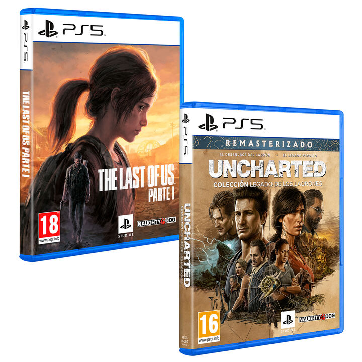 Pack Videojuegos The Last of Us Part I PS5 + Uncharted: Colecci&oacute;n Legado de los Ladrones PS5
