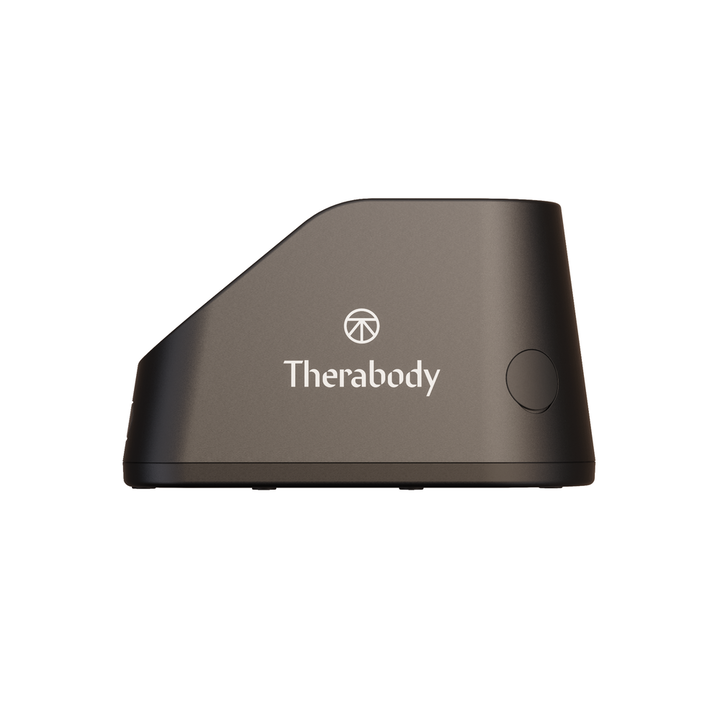 Base de carga Theragun Prime permite cargar el dispositivo de forma c&oacute;moda y mantenerlo siempre listo para usar. Su dise&ntilde;o compacto y elegante en color negro facilita colocar y exhibir el Theragun mientras se carga.