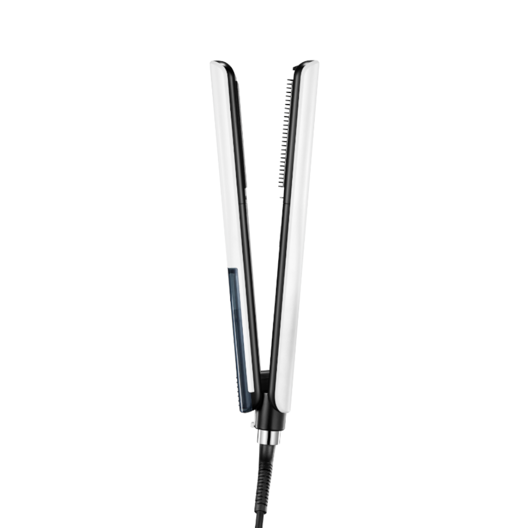 Plancha Pelo Vapor Steam Straight White