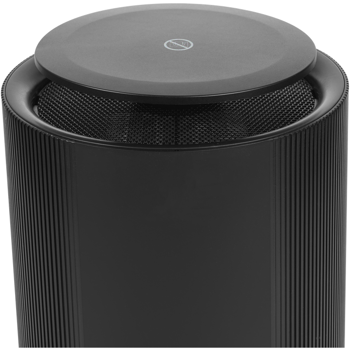 Calefactor cer&aacute;mico 360&deg; con panel de cristal Smart, controlado por app, Control Manual, por Smartphone o Voz, App Gratuita. 1800W de potencia para habitaciones de 25 m&sup2;. Termostato ajustable y funcionalidad inteligente