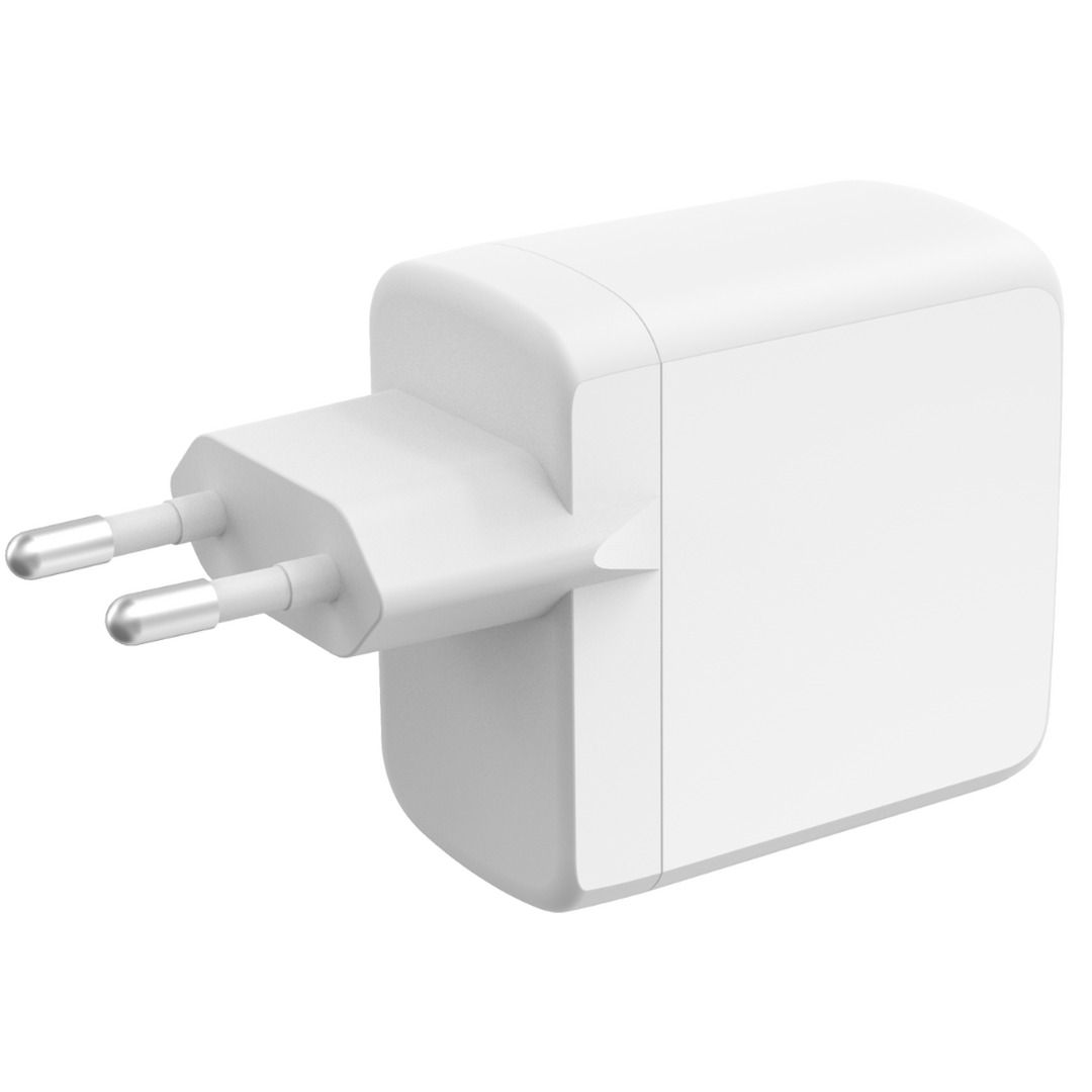 Un cargador potente y vers&aacute;til para todos tus dispositivos: la soluci&oacute;n perfecta para cargar de manera r&aacute;pida y eficiente desde un solo adaptador. Con dos puertos USB-C y un puerto USB-A, ofrece una carga inteligente y din&aacute;mica gracias a sus tecnolog&iacute;as GaN, Power Delivery 3.0 y PPS, ideales para port&aacute;tiles, smartphones, tablets y m&aacute;s.