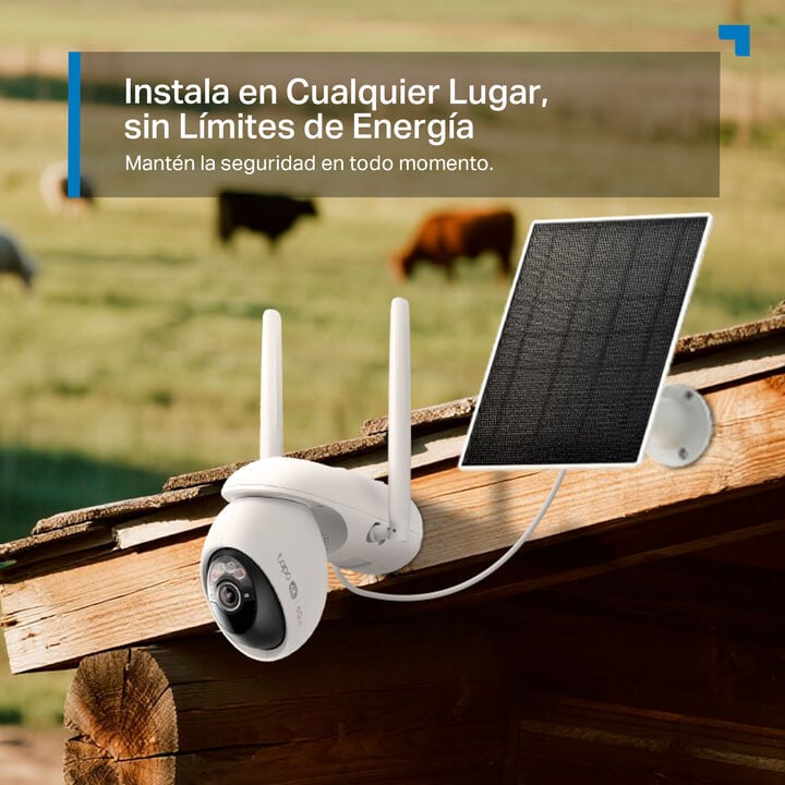 Kit de C&aacute;mara de Vigilancia Wi-Fi + 4G LTE y Alimentaci&oacute;n Solar