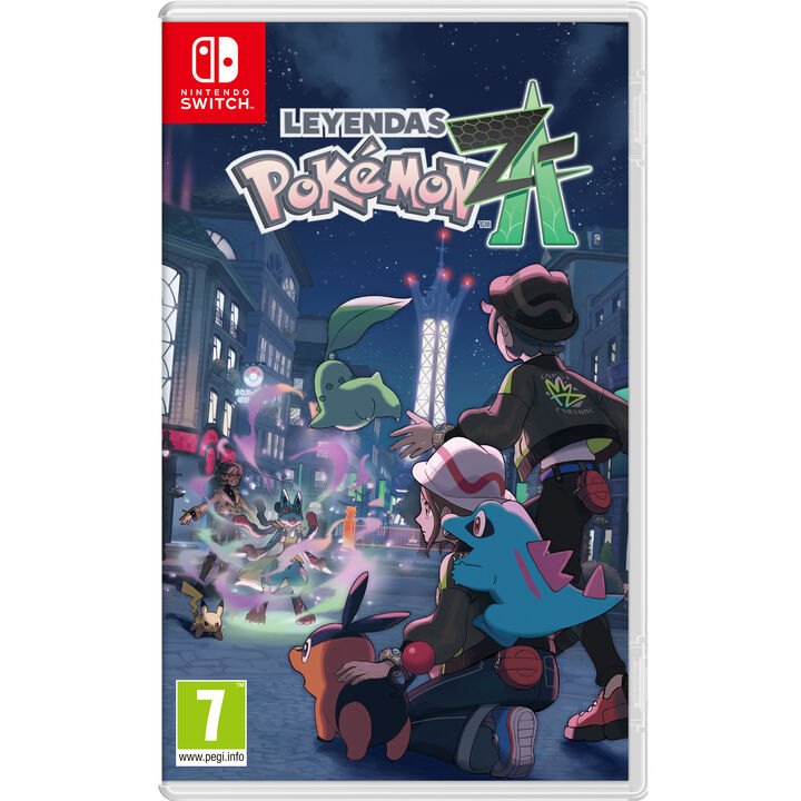 LEYENDAS POKEMON: Z-A NINTENDO SWITCH VERSIÓN ESPAÑOLA

¡Una aventura ambientada en una bulliciosa metrópolis Pokémon!

Descubre una aventura urbana ambientada en una animada ciudad repleta de Pokémon y de posibilidades en Leyendas Pokémon: Z-A – Nintendo Switch 2 Edition! Explora Ciudad Luminalia, desentraña sus secretos, descubre Pokémon megaevolucionados y enfréntate a Entrenadores en dinámicos combates en tiempo real.
¡Te damos la bienvenida a la gran ciudad!

Tu aventura tendrá lugar en la mayor urbe de la región de Kalos. En ella, los establecimientos (como cafeterías, centros comerciales o restaurantes) conviven con zonas donde la naturaleza campa a sus anchas (como lagos y parques de frondosa vegetación). La empresa Quastelar S. A. ha puesto en marcha un plan de desarrollo urbanístico con el objetivo de convertir Ciudad Luminalia en un lugar donde tanto humanos como Pokémon puedan sentirse en casa.
Tu compañero de peripecias

Tras llegar a Ciudad Luminalia para admirar las vistas, ciertos eventos te llevarán a entablar amistad con un Pokémon que te acompañará en tu aventura como Entrenador o Entrenadora Pokémon. ¿Con quién unirás fuerzas: Chikorita, Tepig o Totodile?
Combates Pokémon en tiempo real

Por primera vez, ¡tanto tú como tus Pokémon podéis moveros y actuar en tiempo real durante los combates! Dales órdenes para que utilicen sus movimientos al instante, para que rueden para esquivar ataques ¡y mucho más!

Además de la compatibilidad entre tipos, también habrá nuevas mecánicas que tener en cuenta, como cuál es el momento adecuado para utilizar un movimiento o intercambiar Pokémon o sopesar cuánto tardan en ejecutarse los movimientos, así como su radio de alcance.
Saca tu lado urbanita

En Ciudad Luminalia, ¡el día y la noche no tienen nada que ver! Durante el día, explora el paisaje urbano y atrapa Pokémon salvajes para añadirlos a tu equipo.
¡Llegan los Juegos Z-A!

Cuando se pone el sol... ¡los combates se caldean! Estos tienen lugar en zonas de combate delimitadas a lo largo de la ciudad, donde aguardan Entrenadores con sus Pokémon, listos para desafiarte e ir subiendo de rango en una intensa competición: los Juegos Z-A.


Los habitantes de Ciudad Luminalia

Tu base de operaciones es el Hotel Z, un vetusto pero encantador lugar propiedad del misterioso A. Z. Durante tu estancia en la metrópolis, ¡también conocerás a toda una serie de peculiares personajes!
Domina el poder de las megaevoluciones

En Ciudad Luminalia, ciertos Pokémon pueden megaevolucionar y desatar su energía oculta. Además de cambiar de aspecto y adquirir un poder mayor, ¡es posible que ciertos Pokémon también cambien de tipo!
Frenéticos combates para cuatro personas

¡Pon tus habilidades a prueba en el Club de Combates Z-A! Enfréntate hasta a tres Entrenadores de manera local o a través de internet ¡y prueba a derrotar al mayor número de Pokémon dentro del límite de tiempo de tres minutos!

Al inicio del combate, cada jugador aparecerá en una zona diferente del escenario. Busca a los otros Entrenadores para enfrentarte a ellos y conseguir un punto por cada Pokémon que derrotes. Tampoco les quites ojo a objetos útiles como los fragmentos de megapoder, que permiten que tus Pokémon megaevolucionen. ¡Te vendrán de perlas para sacar ventaja a los rivales!

Además, ¡podrás enfrentarte a jugadores del mundo entero en los Combates Clasificatorios! Gana puntos según tus resultados y escala puestos en la clasificación: ¡asciende desde el rango Z hasta el rango A! Cuanto más alto sea tu puesto en la clasificación, más recompensas te llevarás durante la temporada.