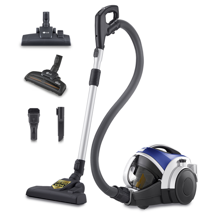 Aspirador sin bolsa 650W con sistema de compresi&oacute;n de polvo LG Kompressor, azul