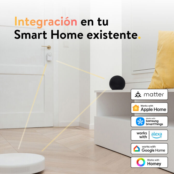 Convierte tu smartphone en una llave con Nuki Smart Lock Go. Bloquea y desbloque la puerta con un golpe o de forma totalmente autom&aacute;tica al acercarte, sin necesidad de sacar el tel&eacute;fono. Con la aplicaci&oacute;n gratuita de Nuki puedes asignar hasta 200 autorizaciones de acceso, ver los protocolos de cierre y utilizar las funciones de automatizaci&oacute;n.