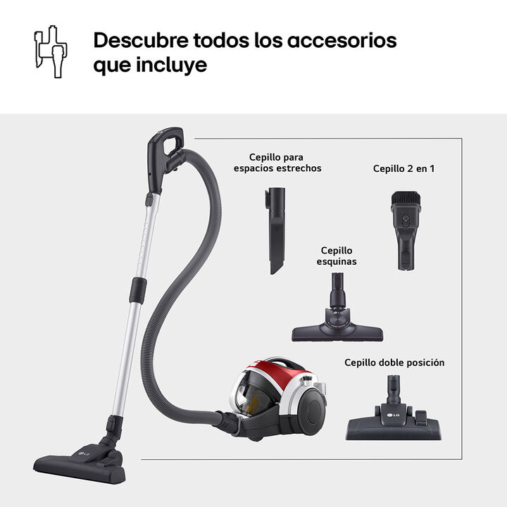 Aspirador sin bolsa LG Kompressor 650W con sistema de compresi&oacute;n de polvo