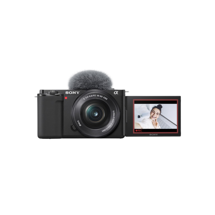 <p>Esta cámara para vlogging de Sony cuenta con funciones de vlogging rápidas e intuitivas con una pantalla giratoria táctil, luz de grabación, autoexposición de la cara para mantener el brillo de la cara con poca luz y un botón de bokeh para desenfocar el fondo.</p>