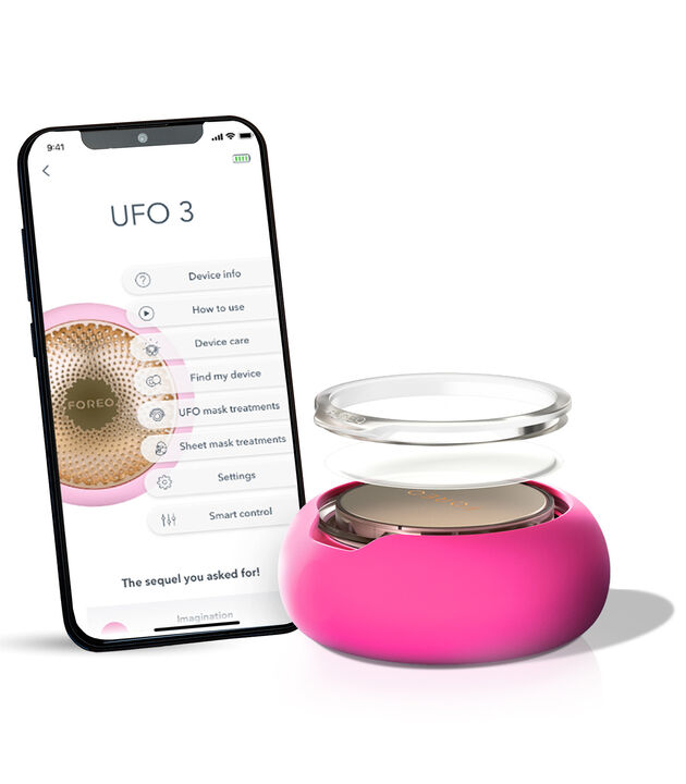 Un dispositivo de fototerapia antiedad de 2 min. para infusi&oacute;n de productos con fr&iacute;o, calor, masajeador facial T-Sonic y luz LED de espectro completo. Trae 22 rutinas preprogramadas de mascarillas, con 8 preconfiguradas.