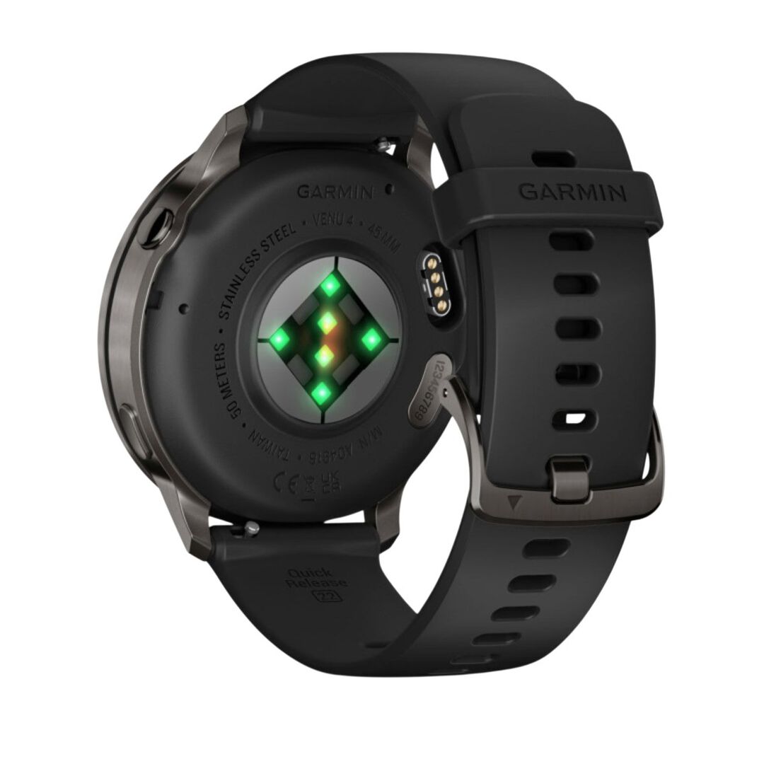 Diseñado específicamente con funciones avanzadas de salud y forma física, el smartwatch con GPS Venu 4 es tu apoyo en la muñeca para ayudarte a comprender mejor tu cuerpo y tomar decisiones más saludables Diseñado específicamente con funciones avanzadas de salud y forma física, el smartwatch con GPS Venu 4 es tu apoyo en la muñeca para ayudarte a comprender mejor tu cuerpo y tomar decisiones más saludables