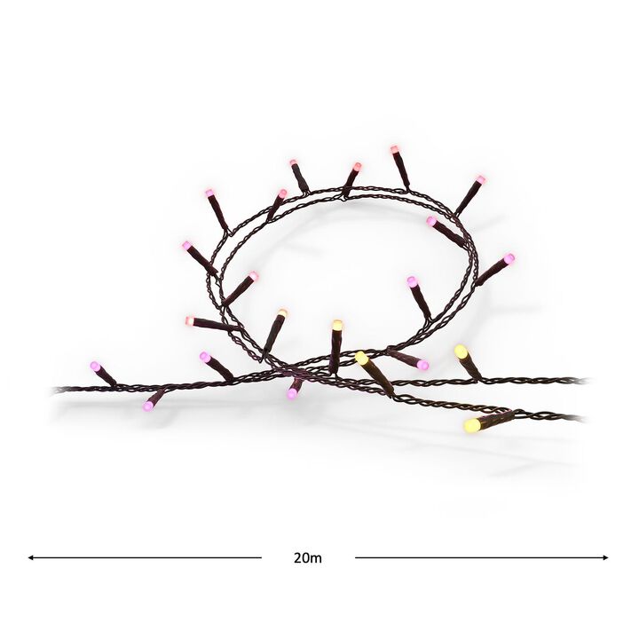 Guirnalda Navidad Festavia 250 HUE Color Philips.
LED integrado. Bridge NO incluido. Dimmer Switch NO incluido.
Con 250 mini leds inteligentes a lo largo de un cable de 20 metros, las guirnaldas de luces Festavia son la decoración perfecta para interiores y exteriores. Crea un degradado de colores en toda la guirnalda o usa un tono de blanco o de color para un aspecto más tradicional. Las guirnaldas de luces Festavia son lo último en decoración de interiores y exteriores, y aportan un toque mágico a las fiestas, o al día a día. Definir una escena con guirnaldas de luces Festavia significa que cada LED de la guirnalda tiene su propio color. Cuando se emparejan con otras luces de la habitación, la experiencia de iluminación destaca por su armonía.