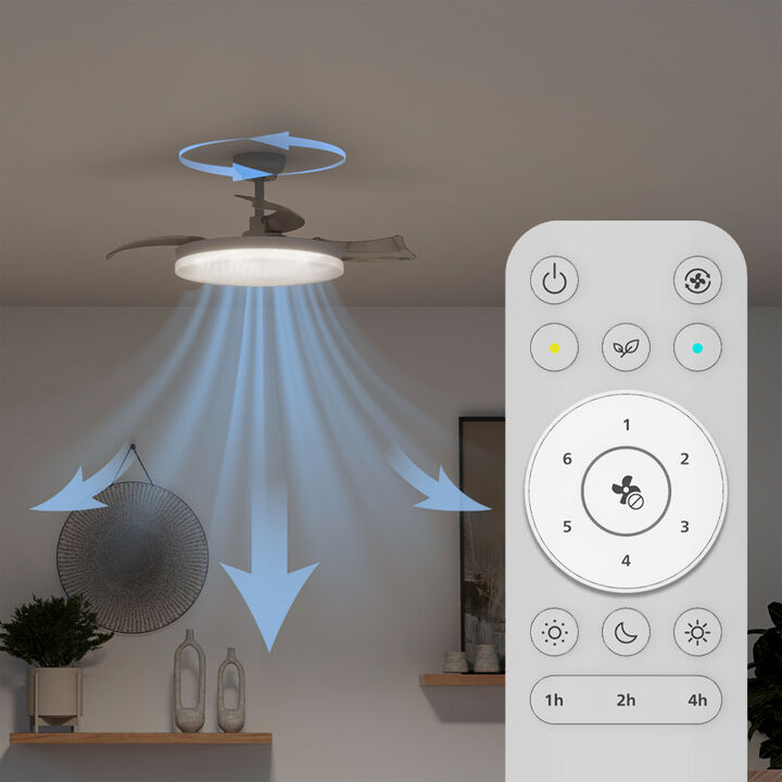 Ventilador Plegable de Techo Tynl DC Blanco