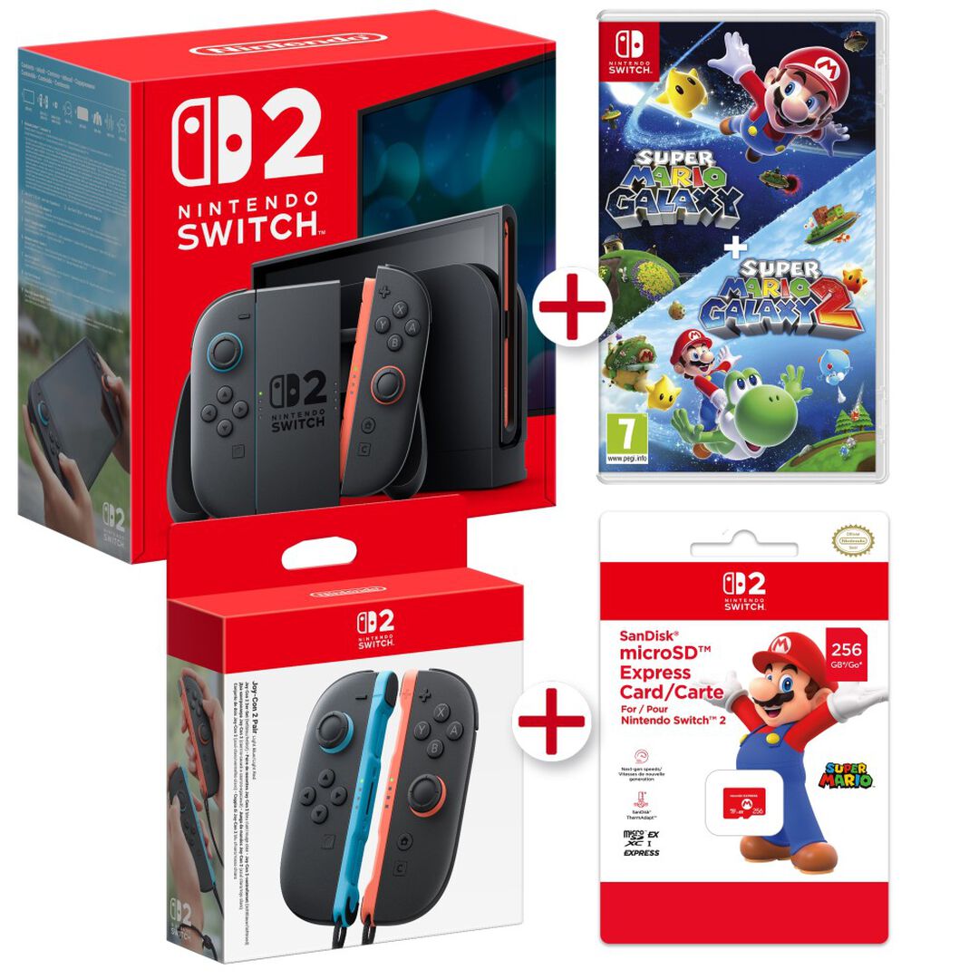 Switch 2 + SM Galaxy 1y2 + Joycon + MicroSD E.Card