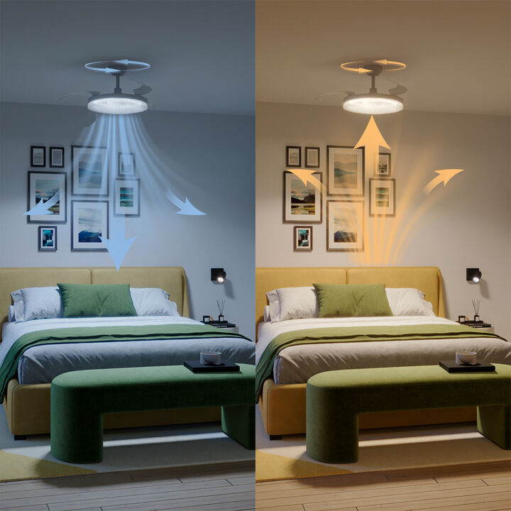 Ventilador Plegable de Techo Tynl DC Blanco