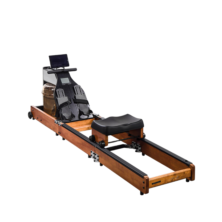 <p>La m&aacute;quina de remo Kingsmith WR1, con su nuevo sistema de triple plegado exclusivo de esta marca, te permitir&aacute; ahorrar espacio en tu hogar. Una m&aacute;quina conectada a su propia app que funciona a trav&eacute;s de resistencia por agua gracias a su dep&oacute;sito incorporado. Adem&aacute;s, su acabado en madera encajar&aacute; a la perfecci&oacute;n en cualquier estancia de tu casa.</p>