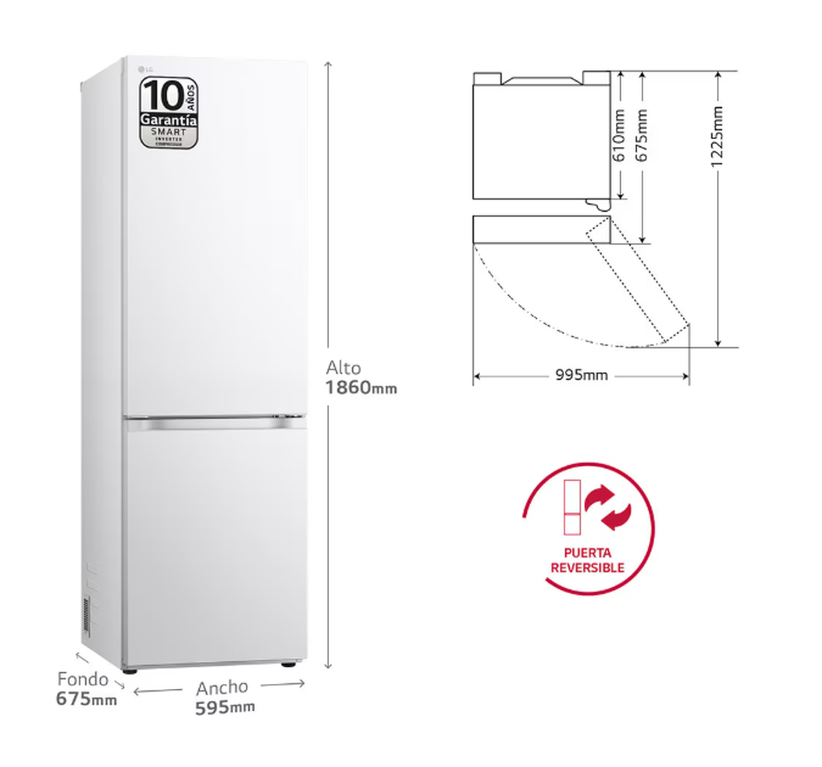 Descubre el Frigor&iacute;fico LG GBV7180CSW.ASWQEUZ, una innovadora combinaci&oacute;n de tecnolog&iacute;a y dise&ntilde;o para tu hogar.