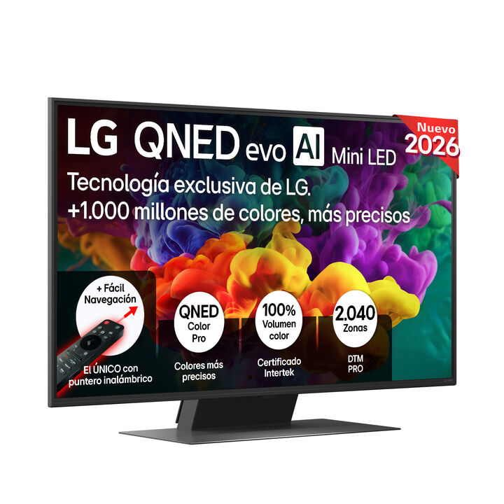 Smart TV LG QNED evo MiniLED AI QNED87 43 pulgadas 4K 2026