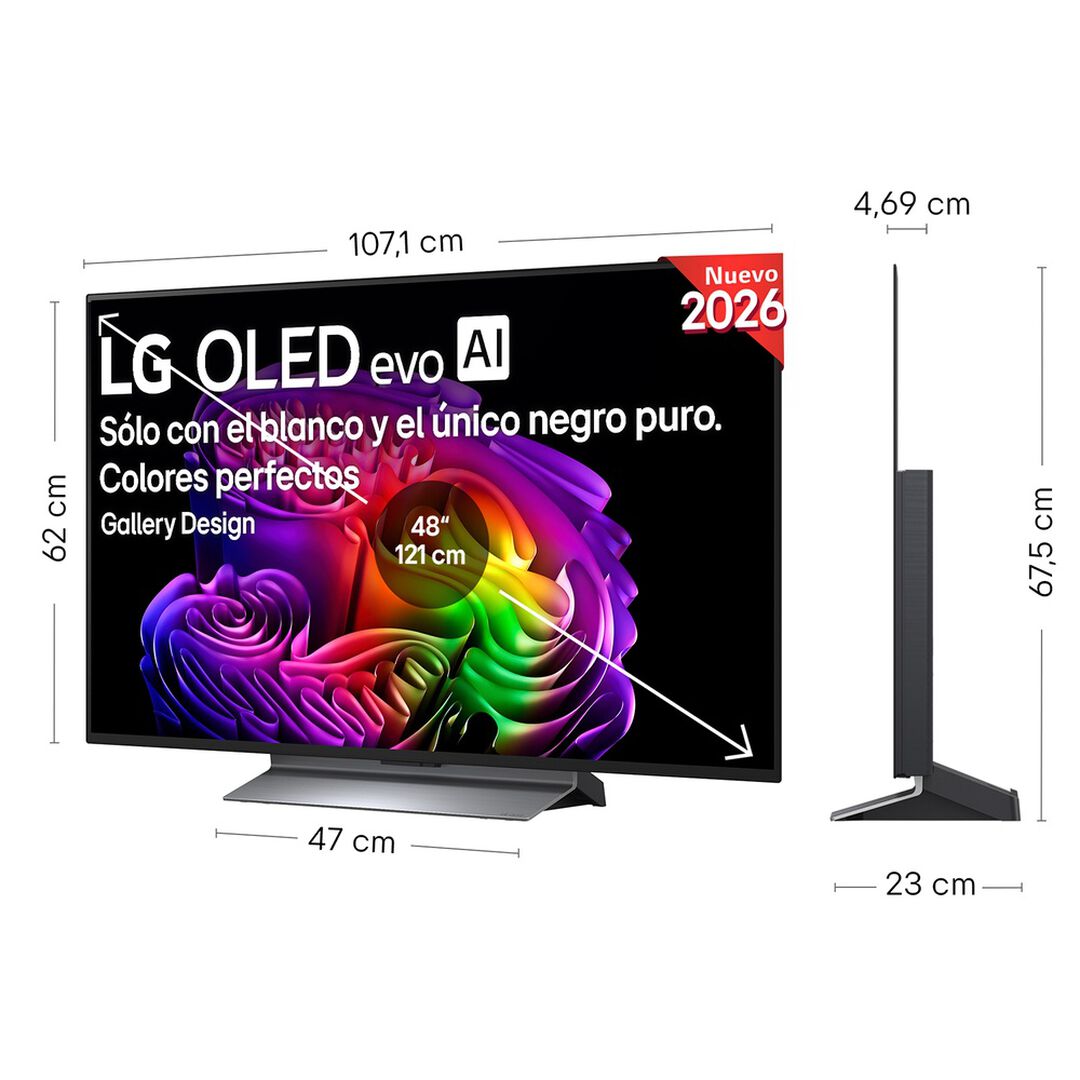 Smart TV OLED evo AI 48 pulgadas 4K OLED48G66