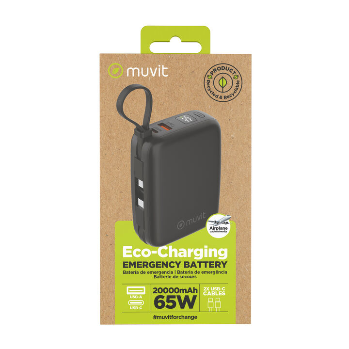 Powerbank de 20000 mAh de muvit for change
