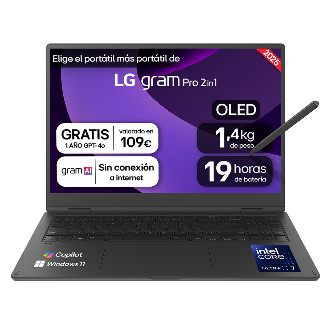 Port&aacute;til 16"  Windows 11 Intel Arrow Lake H 32GB