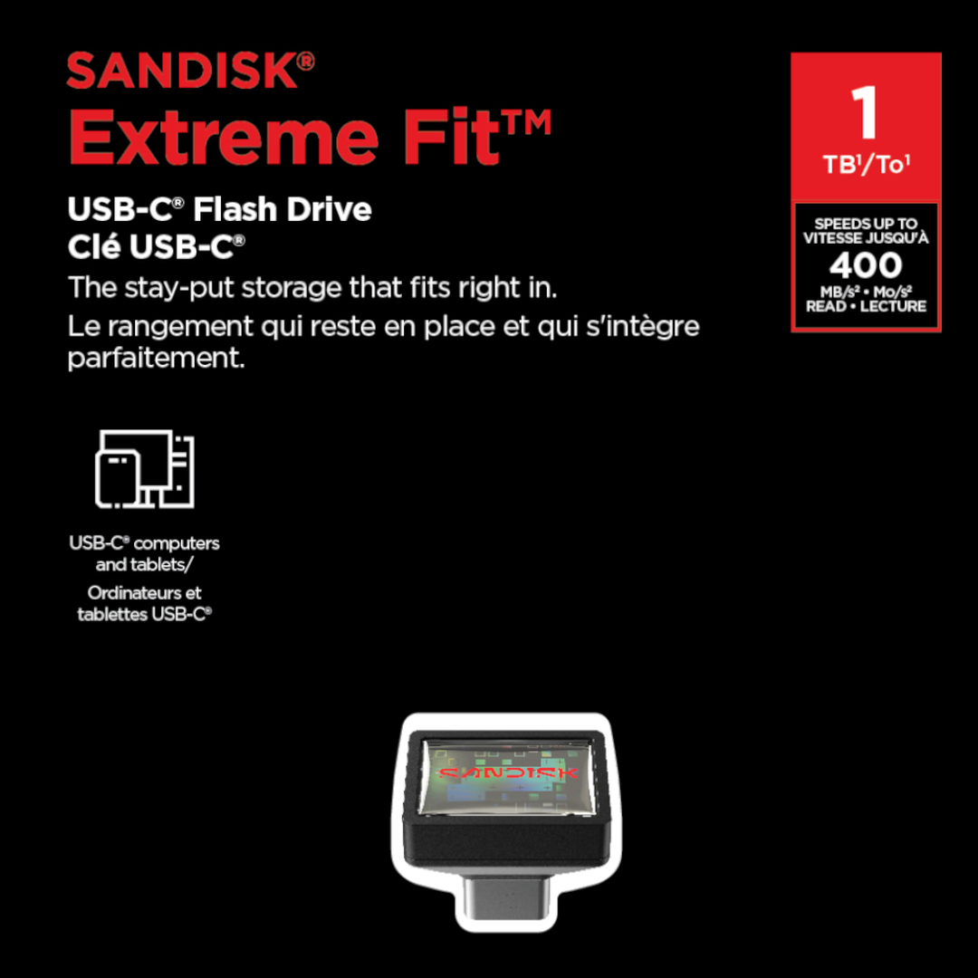 SanDisk Extreme Fit USB-C Flash Drive&nbsp;USB