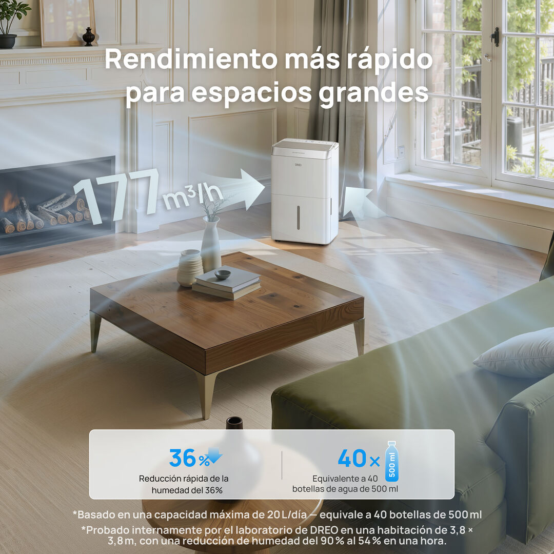 Deshumidificador inteligente HDH002S 20L/d&iacute;a