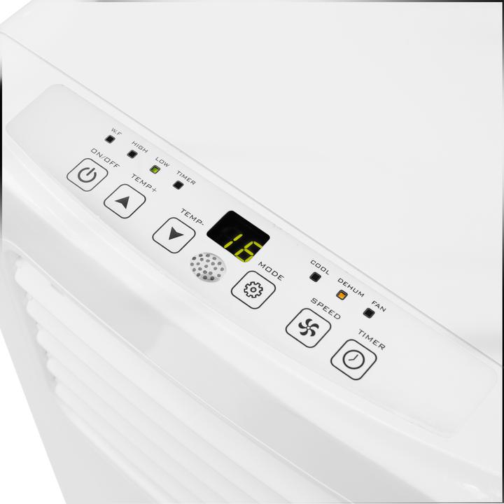 Tristar AC-5529 Aire acondicionado
Capacidad de enfriamiento: 9000 BTU
Capacidad de enfriamiento: 2.6 kW
Clase energ&eacute;tica: A 
Modos de operaci&oacute;n: Deshumificador; Refrigeraci&oacute;n; Ventilador 
Ajustes de velocidad: 2 
Funci&oacute;n de temporizador: 1-24 h
Mando a distancia
Alcance: 80 m&sup3;
Nivel sonoro: 65 dB
Indicador de dep&oacute;sito de agua lleno