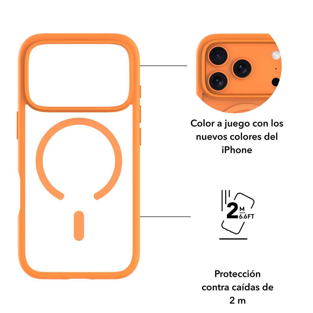 Funda iPhone 17 Pro Magsafe Naranja