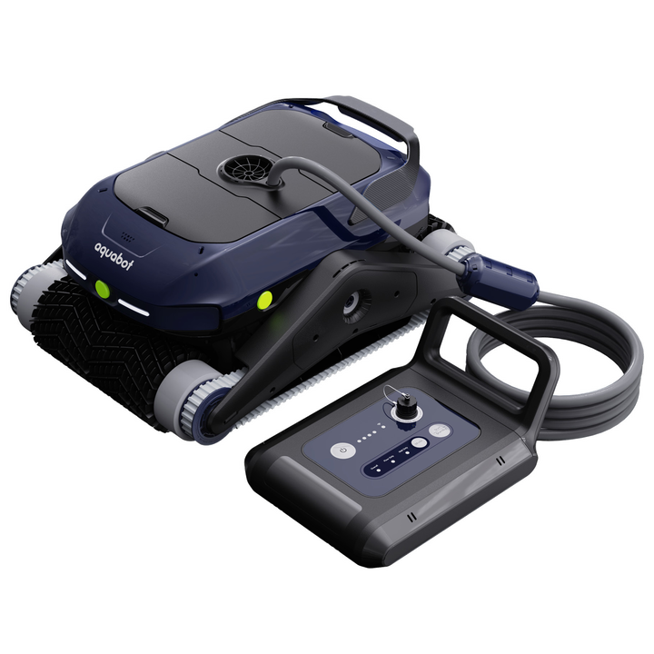 Aquabot Pro es un robot limpiafondos de piscina de &uacute;ltima generaci&oacute;n equipado con un sistema de radar ultras&oacute;nico 360&deg; con 4 sensores avanzados que permiten un mapeo preciso y rutas de limpieza optimizadas mediante un algoritmo autoaprendizaje. Ofrece limpieza completa de paredes, l&iacute;nea de flotaci&oacute;n y fondo, incluyendo un modo Turbo para suciedad m&aacute;s exigente. Incorpora potentes motores de 3 ejes y una capacidad de succi&oacute;n de 4.700 GPH, junto con un sistema de filtrado de hasta 180 &mu;m (con opciones m&aacute;s finas) y doble filtro con capacidad total de 6,5 L. Dispone de control manual y gesti&oacute;n en tiempo real mediante app con conexi&oacute;n Wi-Fi y Bluetooth, adem&aacute;s de actualizaciones OTA. Su bater&iacute;a de 10.000 mAh proporciona hasta 3,5 horas de autonom&iacute;a, con carga completa en 4-5 horas. Incluye funciones pr&aacute;cticas como auto-parking y recuperaci&oacute;n con un solo clic, y es apto para todo tipo de superficies.