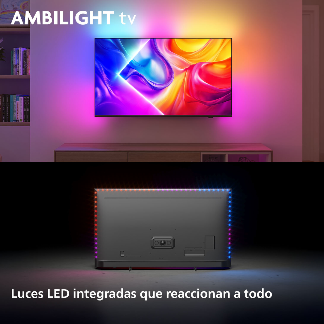 Philips Ambilight TV 75PUS9010 4K UHD QLED 189cm 75" Smart TV Dolby Vision y Dolby Atmos Titan OS