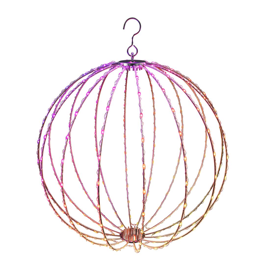 A&ntilde;ade brillo y magia a cualquier ambiente con Sphere Twinkly, globos LED inteligentes controlados por app. Esta esfera de luz infunde magia en ocasiones especiales, eventos y fiestas con animaciones 3D personalizables a cualquier tema, usando m&aacute;s de 16M de colores, incluyendo blanco c&aacute;lido. 
Mapea las luces para reproducir efectos preset, personalizarlos o crear los tuyos desde cero. Conecta y sincroniza Spheres con otras luces Twinkly o progr&aacute;malas para actuar como un solo display LED. Las Twinkly Spheres cuentan con 200 LED inteligentes pre-posicionados que brillan en m&aacute;s de 16 millones de colores, incluido el blanco c&aacute;lido. Pueden colocarse en cualquier lugar, incluso colgados, para completar la decoraci&oacute;n interior o exterior para cualquier ocasi&oacute;n, evento o festividad.. La app Twinkly te gu&iacute;a a trav&eacute;s de un proceso de mapeo 3D que utiliza la c&aacute;mara de tu smartphone para localizar la posici&oacute;n de cada LED. Reproduce efectos preestablecidos o personalizables y crea los tuyos; se reproducen en 3D en la esfera.