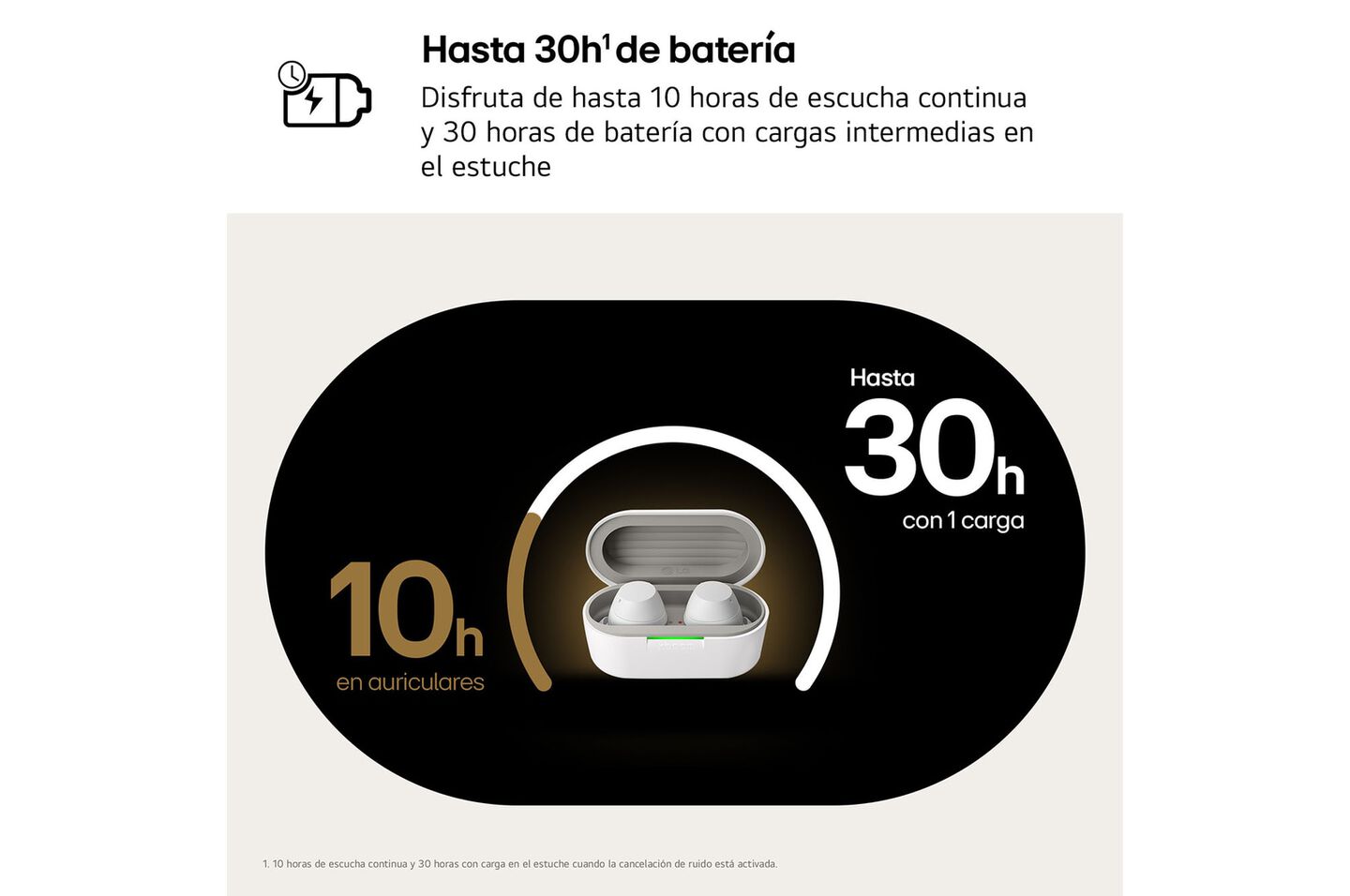 Auriculares inal&aacute;mbricos LG xboom Buds dise&ntilde;ados por will.i.am