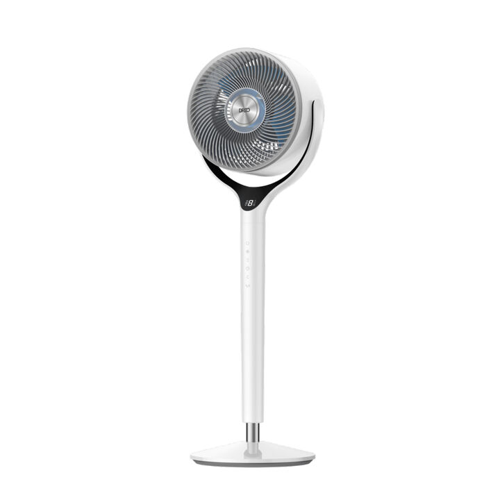 El ventilador compacto con potencia TurboPoly para una circulaci&oacute;n total Altura regulable: 94107 cm

 Alcance ultra-lejano: hasta 33,5 metros
 Motor DC: sin escobillas (BLDC) de 36 W
 Velocidad del aire: 8,3 m/s
 Volumen de aire: 1100 CFM ( 1.870 m3/h)
 Nivel sonoro: 62 dB
 Oscilaci&oacute;n autom&aacute;tica horizontal: 30&ordm; / 60&ordm; / 90&ordm; / 120&ordm;
 Tecnolog&iacute;a TurboPoly con aspas bi&oacute;nicas para un flujo potente y silencioso
 Luz ambiental RGB con control inteligente
 Compatible con Alexa / Google Home
 Rejilla frontal y aspas desmontables para f&aacute;cil limpieza

Aplicaciones:
 Dormitorios, oficinas y salones.
 Perfecto para quienes buscan comodidad, dise&ntilde;o elegante y control inteligente.