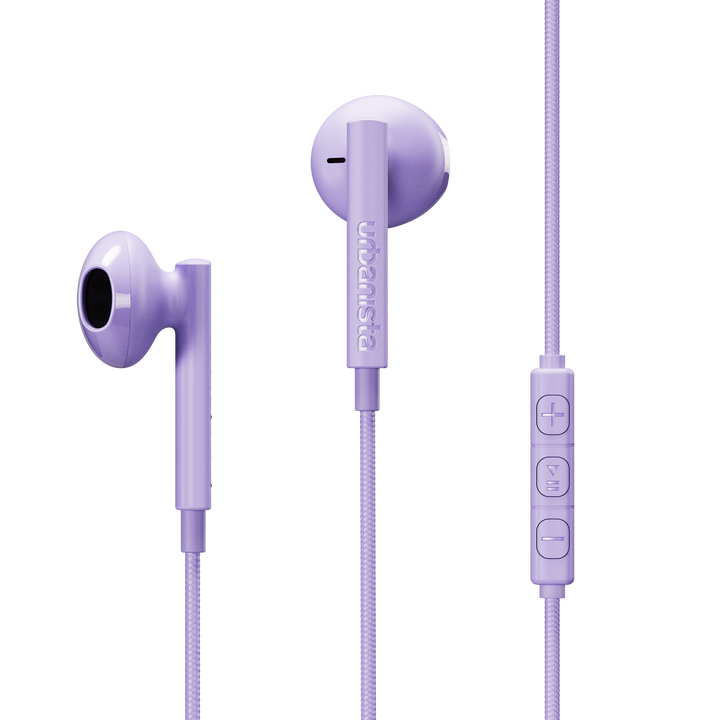 Los auriculares San Francisco 2 Lavender Purple son unos auriculares con cable dise&ntilde;ados para disfrutar de un sonido claro y equilibrado en cualquier momento. Incorporan un conector USB Tipo-C compatible con smartphones, tablets y ordenadores port&aacute;tiles, un resistente cable de tela trenzada antienredos, micr&oacute;fono integrado y control remoto de tres botones para gestionar llamadas y m&uacute;sica de forma c&oacute;moda. Su dise&ntilde;o Open-Fit ofrece un ajuste ligero y confortable, ideal para el uso diario.