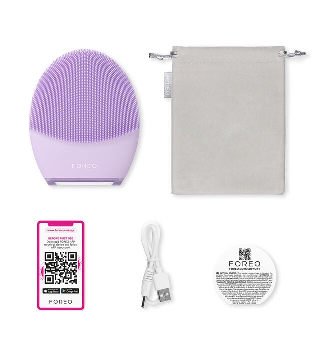 LUNA 4 plus: el mejor cepillo de silicona exfoliante y escultor facial con terapia de luz LED roja y de luz infrarroja cercana. Conexi&oacute;n con app, muy personalizable y con 16 intensidades T-Sonic.
