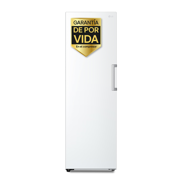 Congelador vertical 324 L blanco sin escarcha, compresor eficiente y congelaci&oacute;n r&aacute;pida.