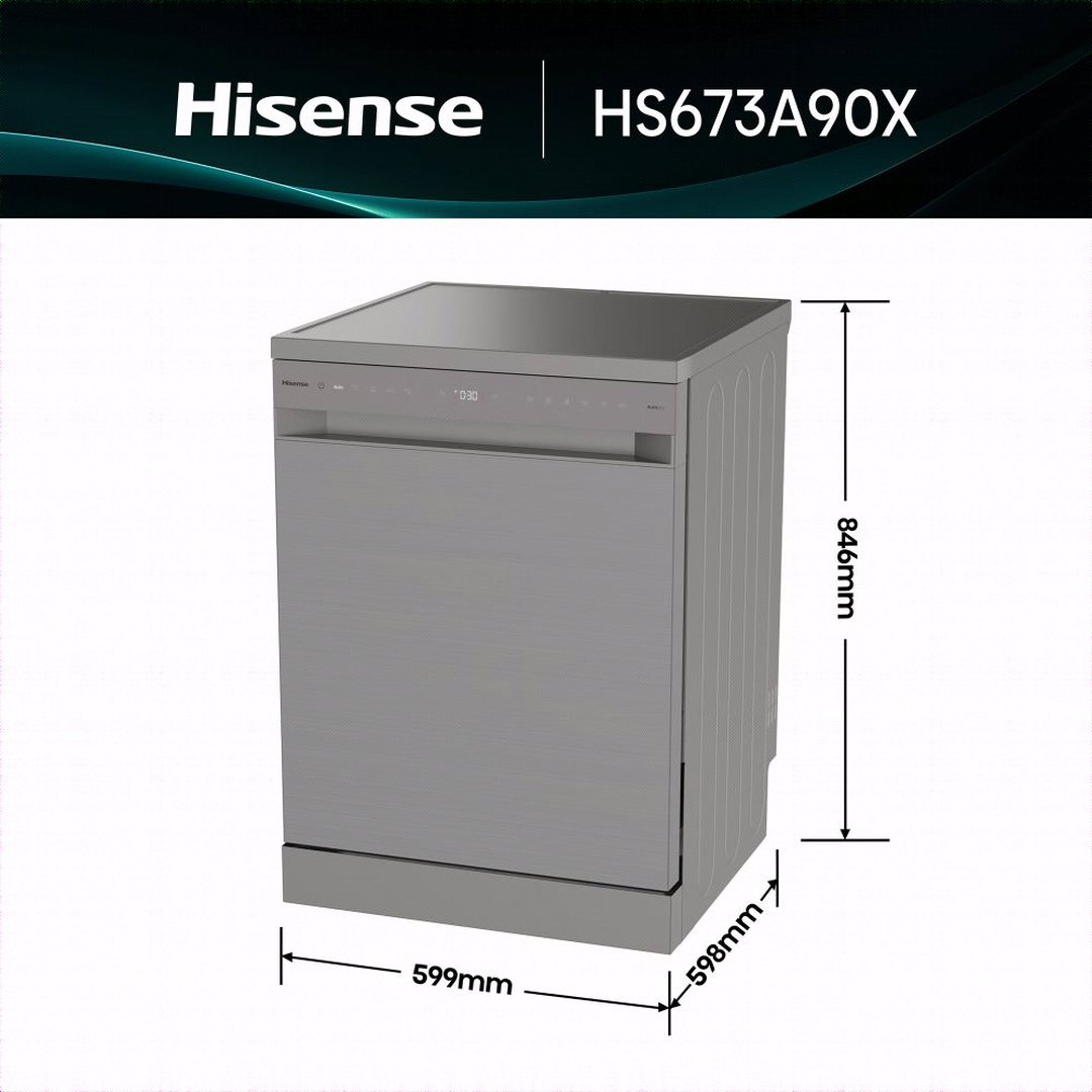 Lav. HISENSE HS673A90X 16 Serv.
