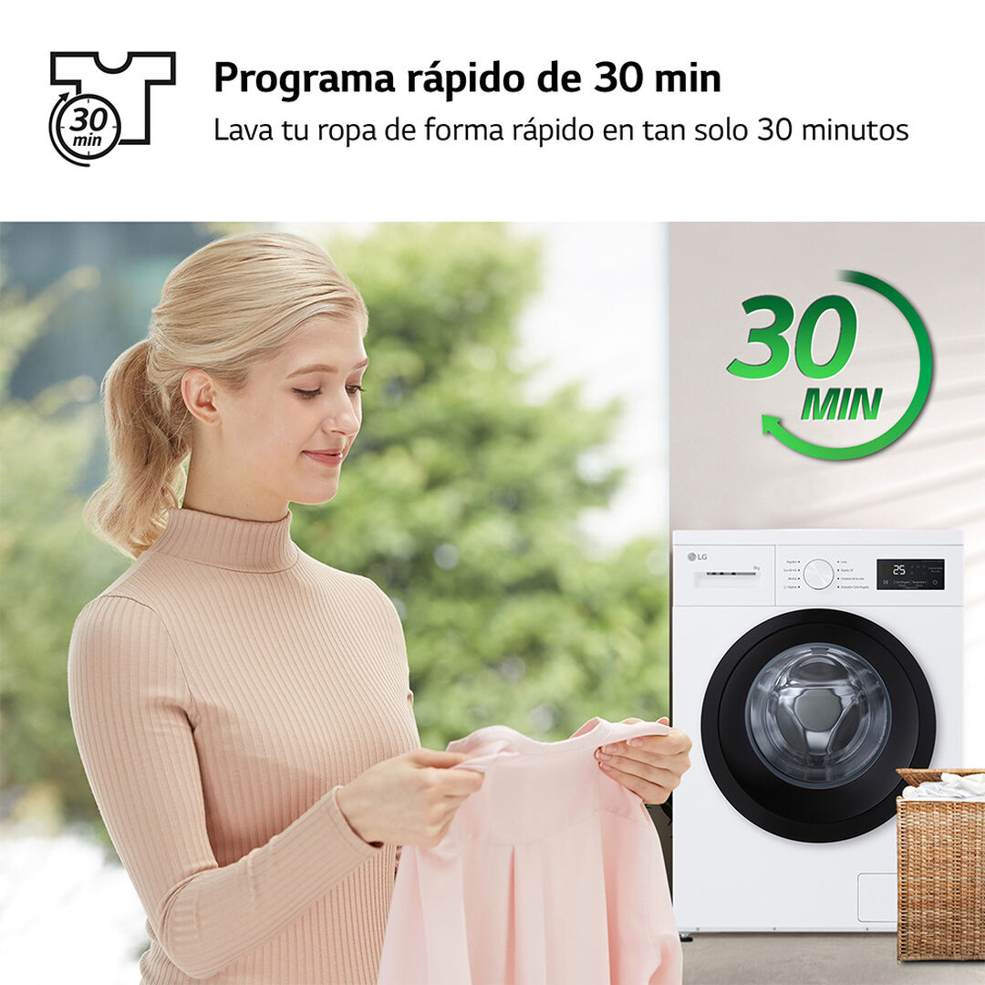 Lavadora F4A10S8NWK 8 Kg Blanco
